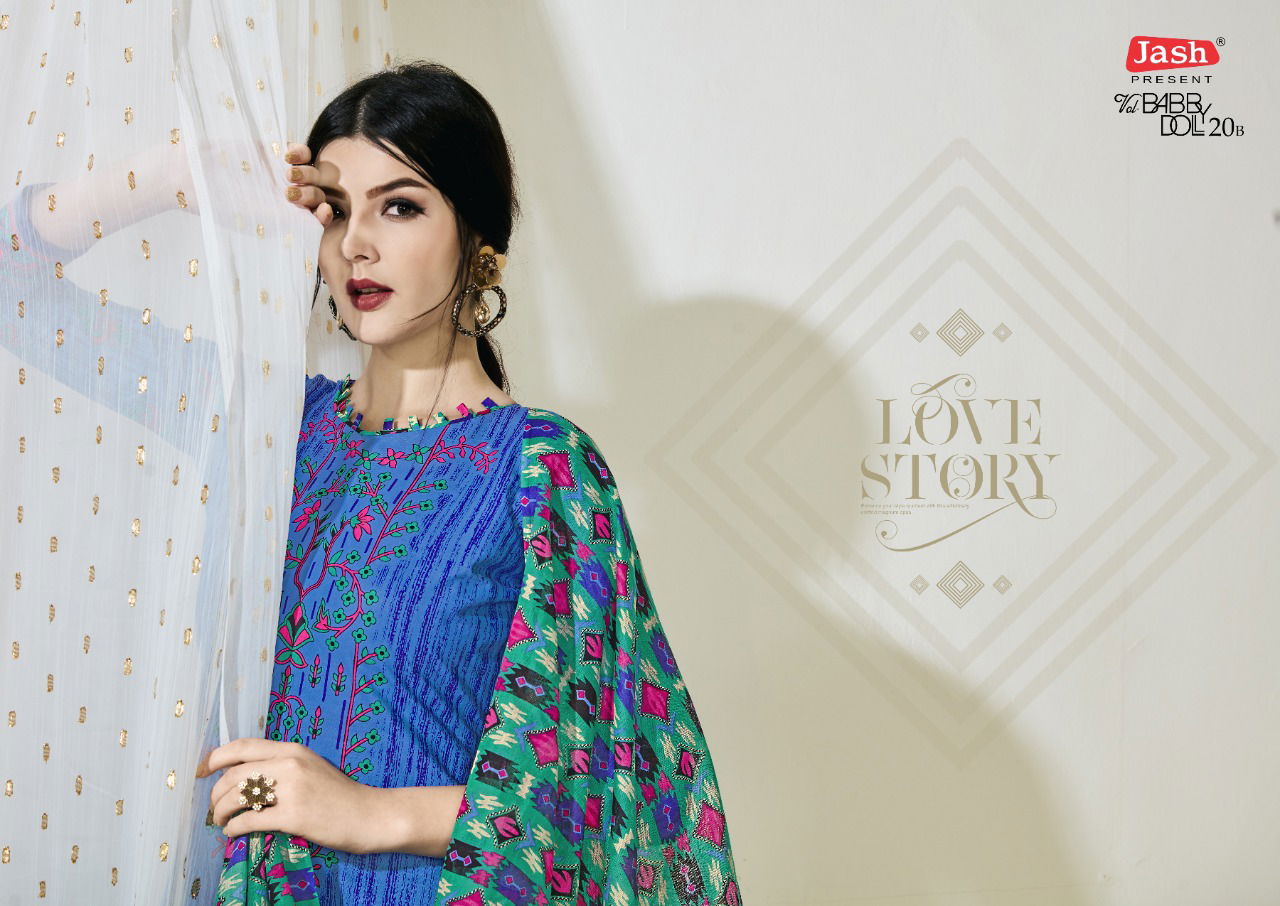 Jash Baby Doll 20 B Pure Cotton Printed Dress Material